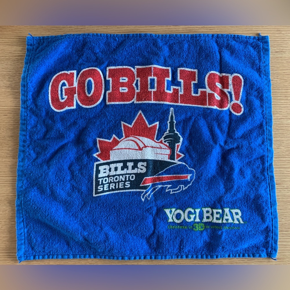 Vintage Buffalo bills rally towel